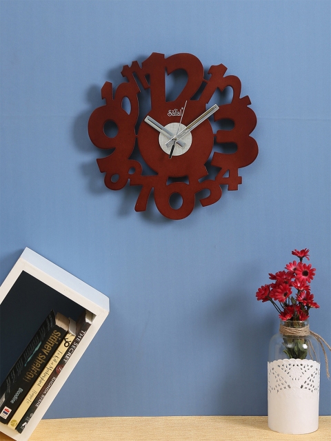 

Safal Tan Brown Asymmetrical Analogue Wall Clock