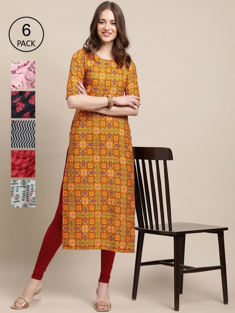

Ethnic basket Women Black & Maroon Floral Printed Summer Sheers Crepe Kurta