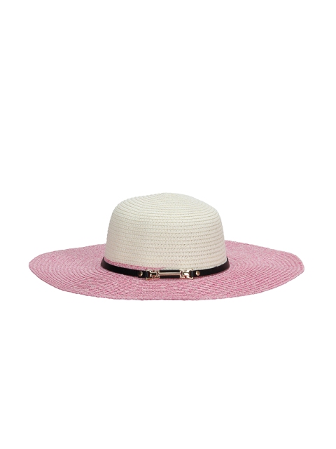 

FabSeasons Women Pink & White Patterned Sun Hat