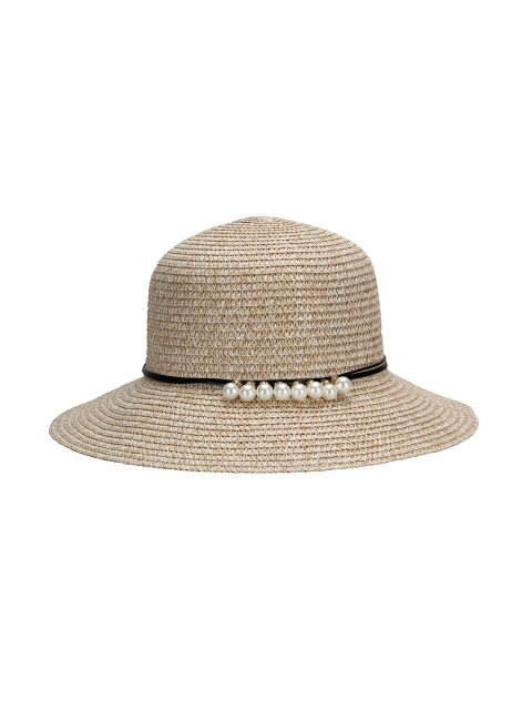 

FabSeasons Women Beige Patterned Sun Hat