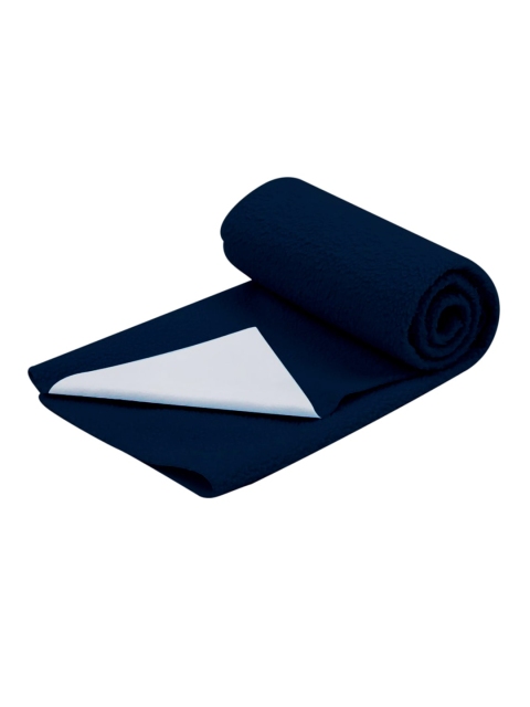 

Moms Home Kids Set Of 2 Solid Waterproof Protector & Dry Sheet, Navy blue