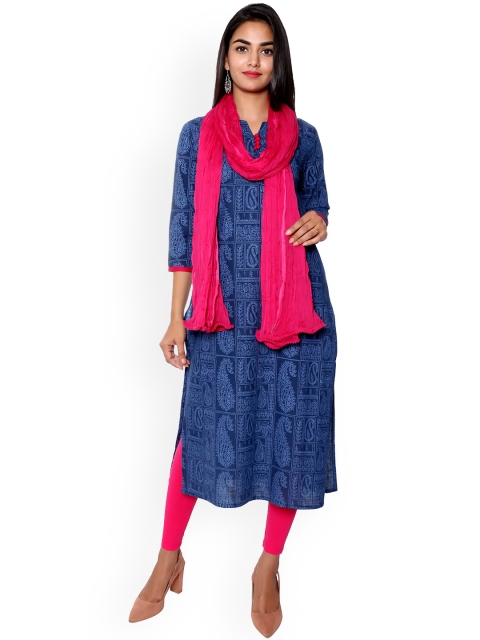 

SUTI Women Blue Ethnic Motifs Kurta