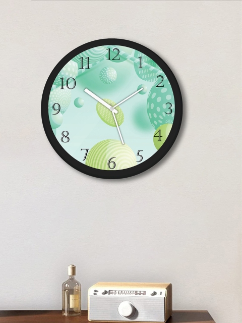 

WENS Green & White Printed Contemporary Wall Clock