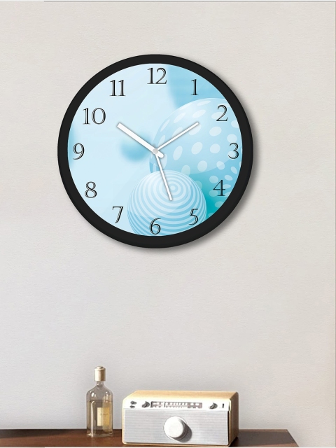 

WENS Blue & White Printed Contemporary Wall Clock