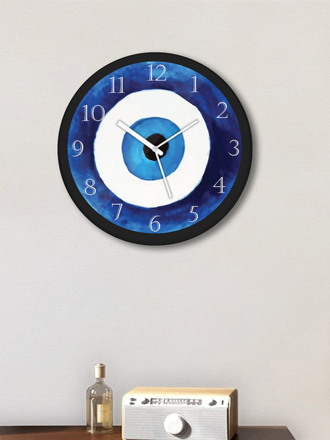 

WENS Blue & White Printed Contemporary Wall Clock