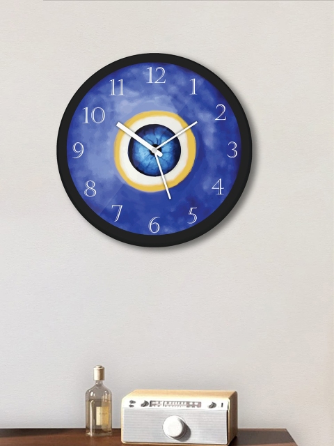 

WENS Blue & White Printed Contemporary Wall Clock