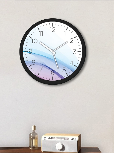

WENS Black & Blue Printed 12 Inch Analogue Contemporary Wall Clock