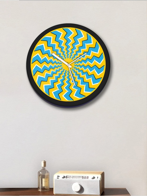 

WENS Black & Yellow Printed Contemporary 30 cm Analogue Wall Clock