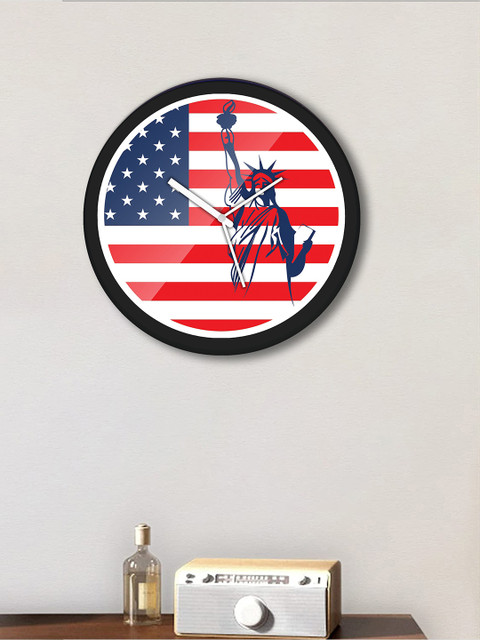 

WENS Black & Red Printed 12 Inch Analogue Contemporary Wall Clock