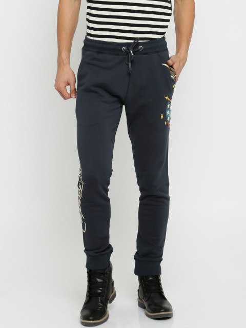 

Ed Hardy Navy Solid Jogger Track Pants, Navy blue