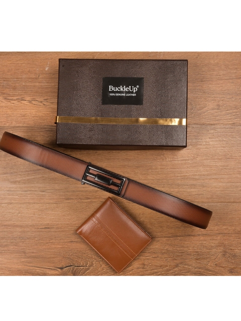 

BuckleUp Men Tan Brown Solid Accessory Gift Set