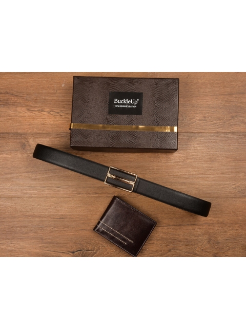 

BuckleUp Men Black Solid Accessory Gift Set
