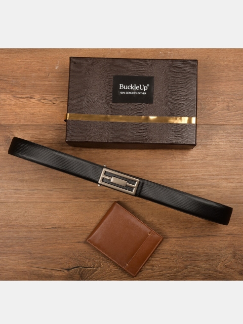 

BuckleUp Men Black Solid Accessory Gift Set