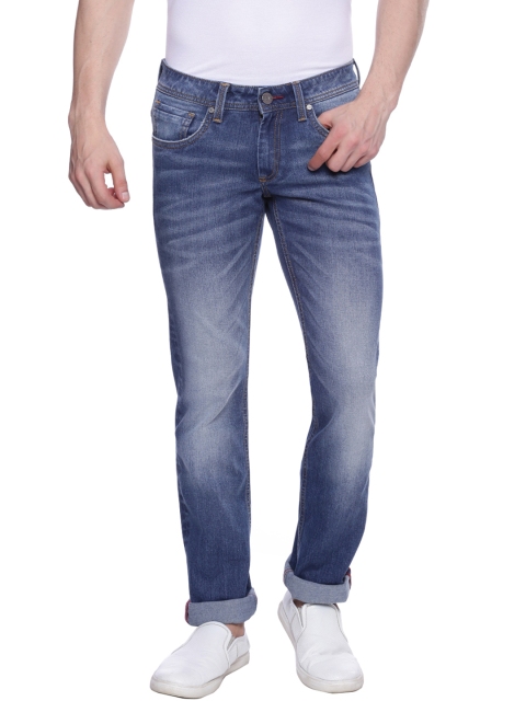

Basics Men Blue Drift Slim Fit Low-Rise Clean Look Jeans