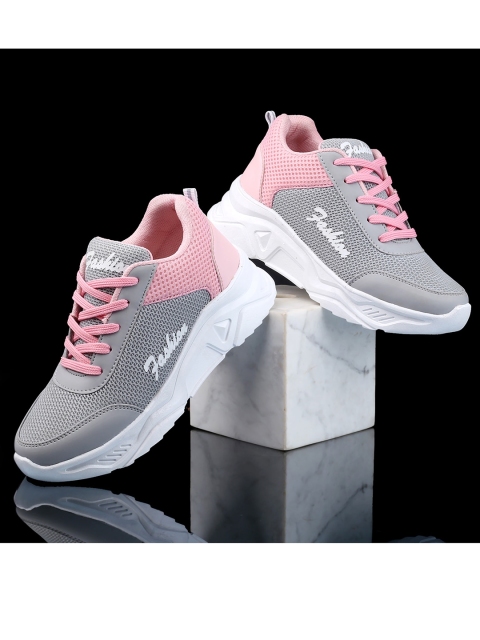 

Shozie Women Grey Colourblocked Sneakers