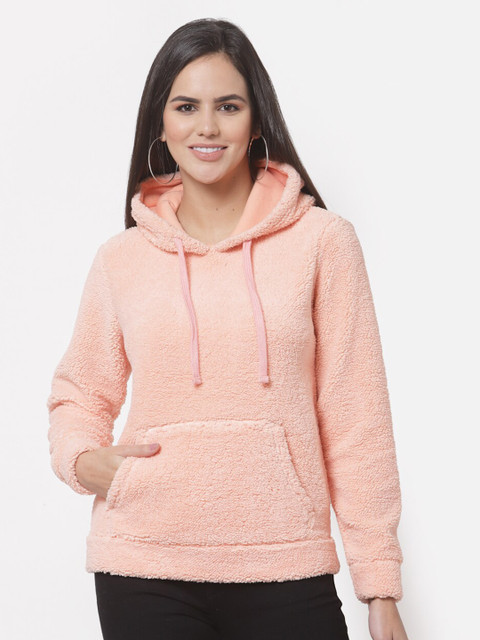 

Club York Women Peach-Coloured Sweatshirt