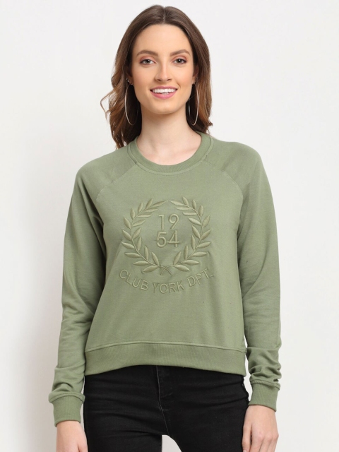 

Club York Women Green Sweatshirt