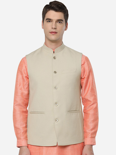 

JADE BLUE Men Beige Tailored Jacket