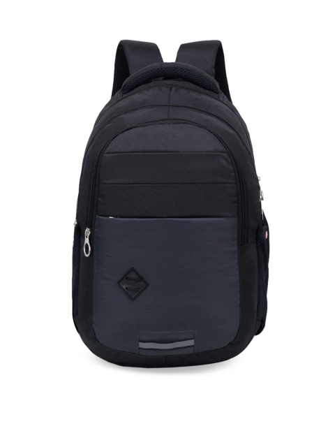 

LOOKMUSTER Unisex Black & Grey Colourblocked Backpack