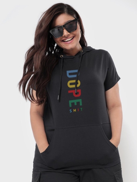

Bewakoof Women Black T-shirt