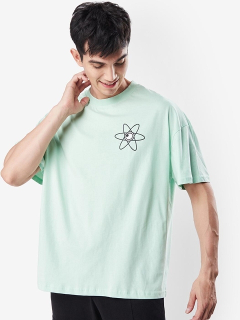 

Bewakoof Unisex Green Loose T-shirt