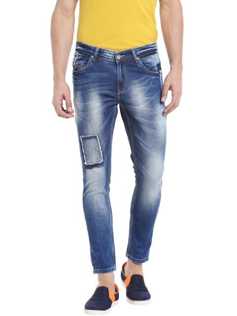 

SPYKAR Men Blue Slim Fit Low-Rise Low Distressed Jeans