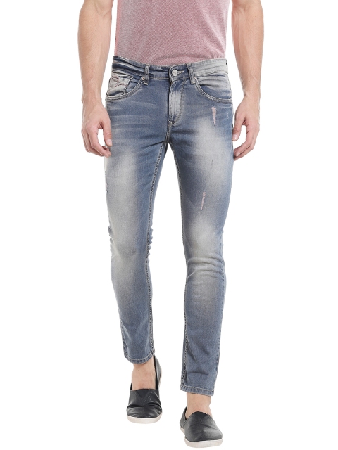 

SPYKAR Men Grey Super-Skinny Fit Low-Rise Low Distressed Jeans