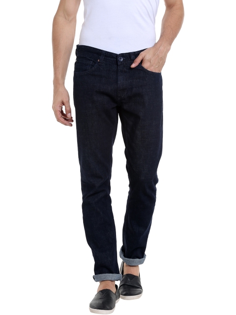 

SPYKAR Men Navy Blue Tapered Fit Low-Rise Clean Look Jeans