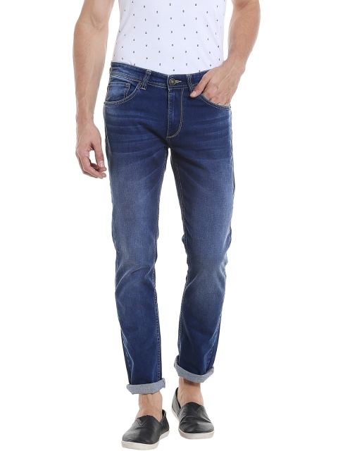 

SPYKAR Men Blue Tapered Fit Low-Rise Clean Look Jeans
