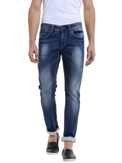 

SPYKAR Men Navy Blue Skinny Fit Low-Rise Clean Look Jeans