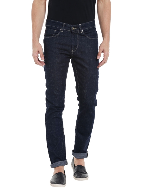 

SPYKAR Men Navy Skinny Fit Low-Rise Clean Look Jeans, Navy blue