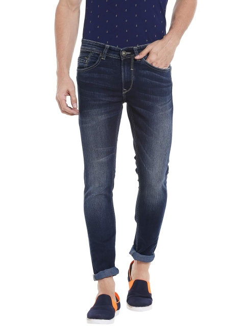 

SPYKAR Men Navy Super Skinny Fit Low-Rise Clean Look Jeans, Navy blue