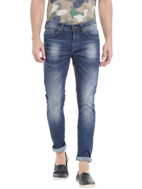 

SPYKAR Men Blue Super Skinny Fit Low-Rise Clean Look Jeans