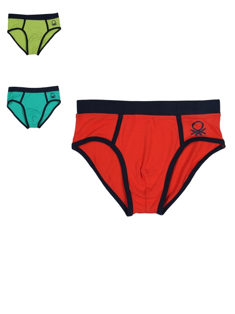 

United Colors of Benetton Boys Pack of 3 Briefs KB01I-901, Red