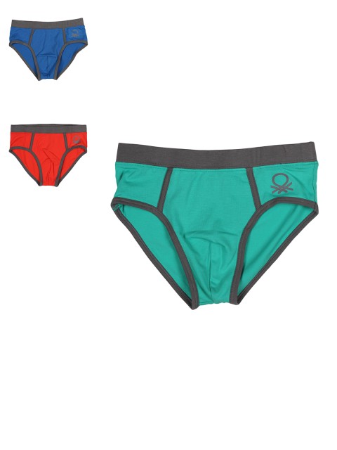 

United Colors of Benetton Boys Pack of 3 Briefs KB01I-902, Red