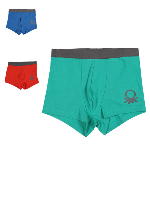 

United Colors of Benetton Boys Pack of 3 Trunks KB02I-902, Blue