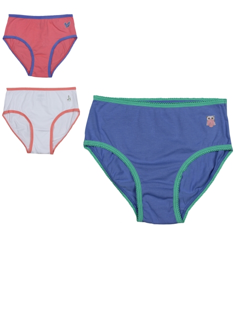 

United Colors of Benetton Girls Pack of 3 Briefs KG03I-902, Blue