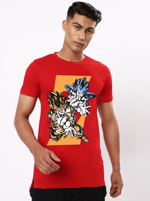 

Bewakoof Men Red Printed T-shirt