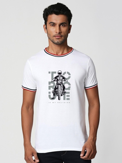 

Bewakoof Men White Printed T-shirt