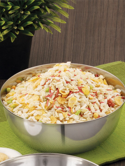 

HAZEL Silver-Toned Solid Stainless Steel Serving Bowl