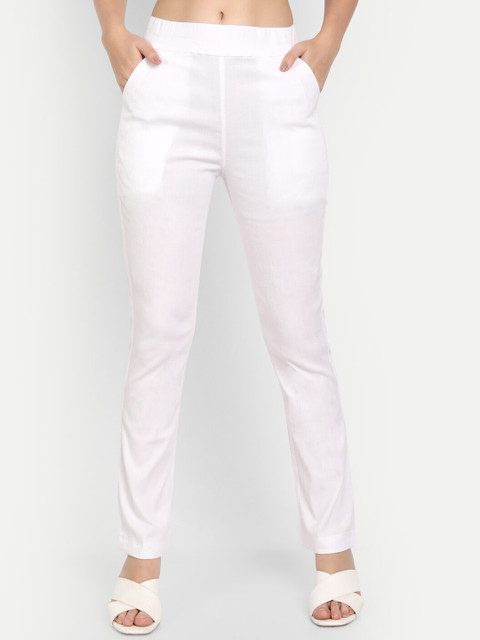 

APELLA Women White Trousers