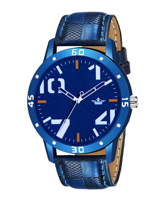 

LOREM Men Blue Embellished Dial & Blue Straps Analogue Watch LR59-CM
