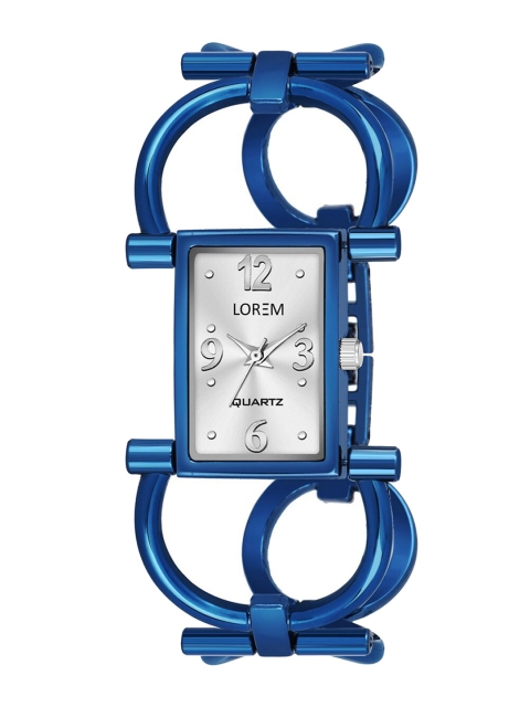 

LOREM Women Blue Dial & Blue Bracelet Style Straps Analogue Watch