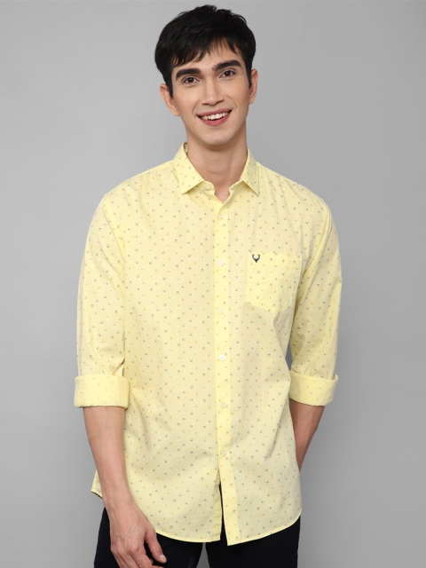 

Allen Solly Men Yellow Printed Casual Shirt