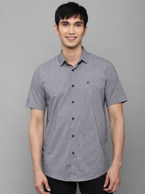 

Allen Solly Men Grey Printed Casual Shirt