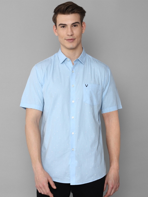 

Allen Solly Men Blue Slim Fit Printed Casual Shirt