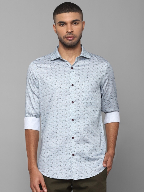 

Allen Solly Men Blue Slim Fit Printed Casual Shirt