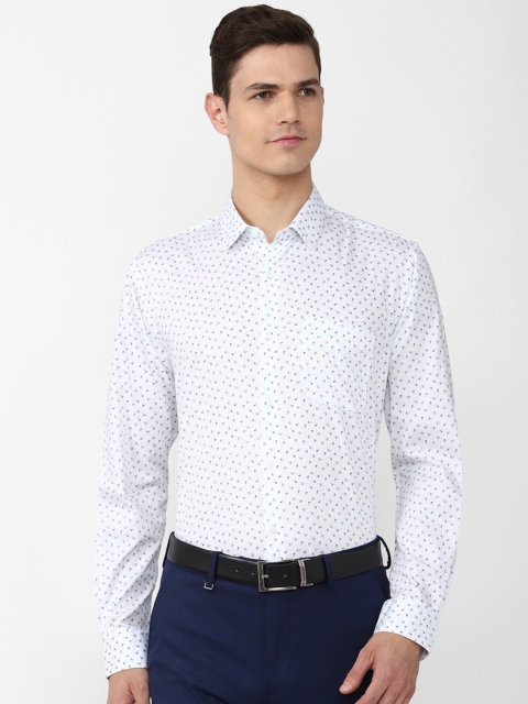 

Peter England Men White Printed Formal Shirt