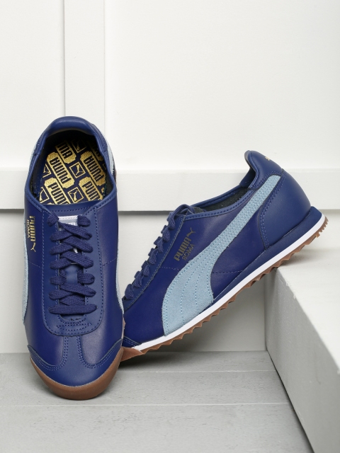 

PUMA Men Blue Roma OG 80s Sneakers