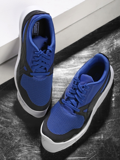 

PUMA Men Blue Solid Regular Duplex Evo Sneakers